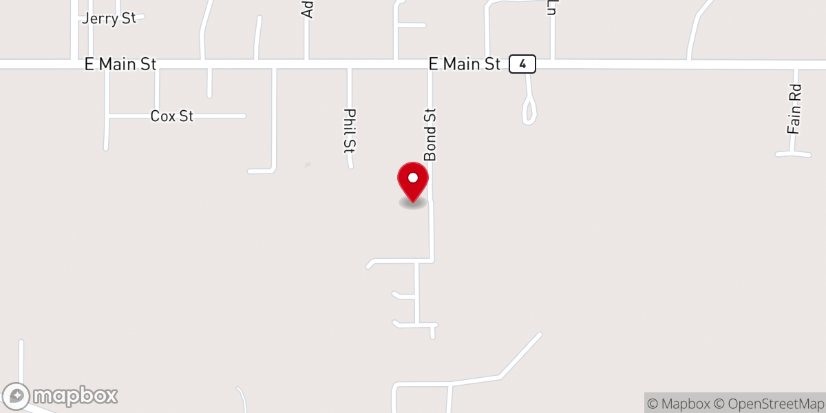 Map showing location of Jackson Parish Health Unit