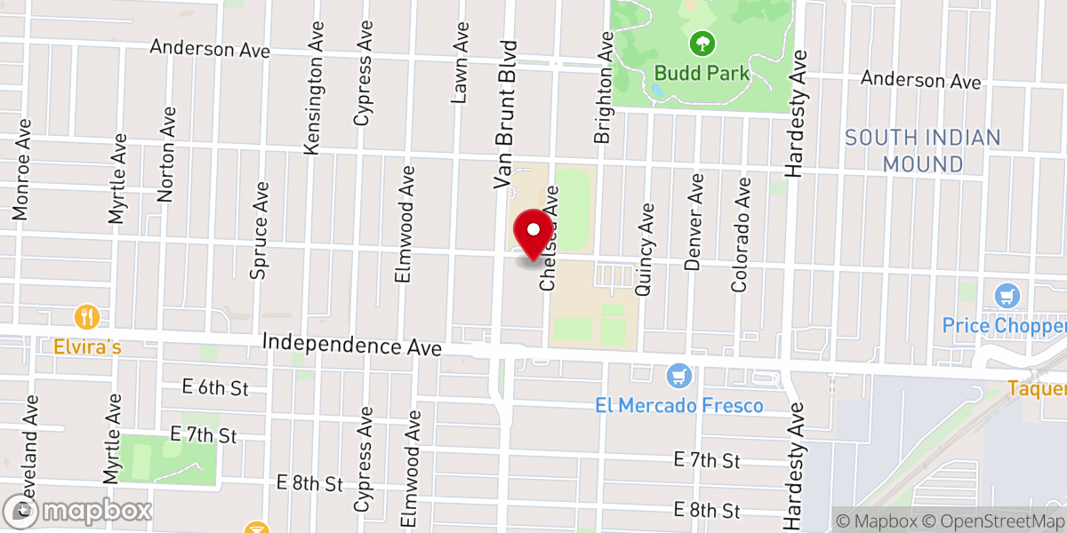 Map showing location of Latin American Seventh Day Adventist Church