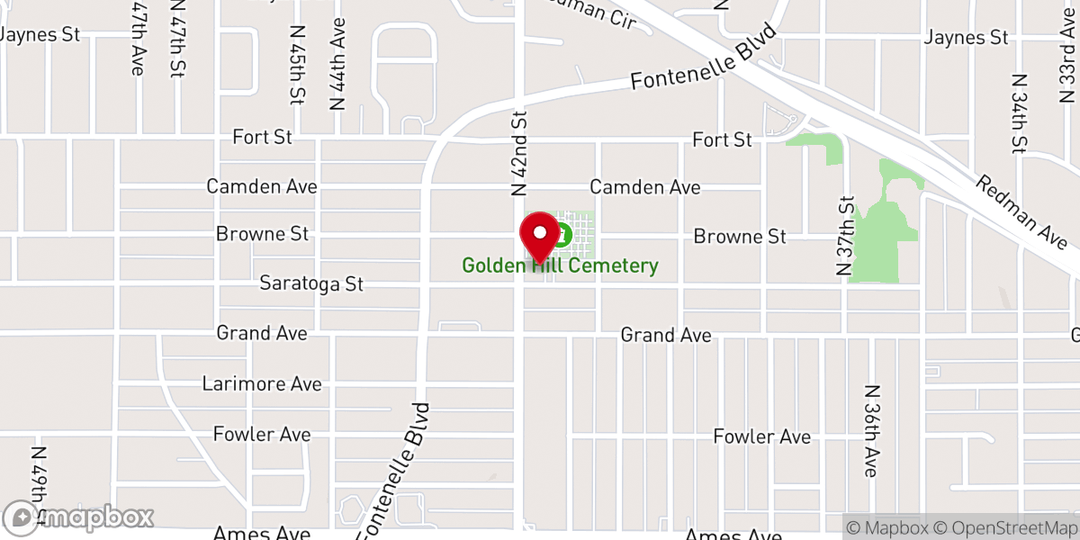 Map showing location of Greater Mount Olive Missionary Baptist Church