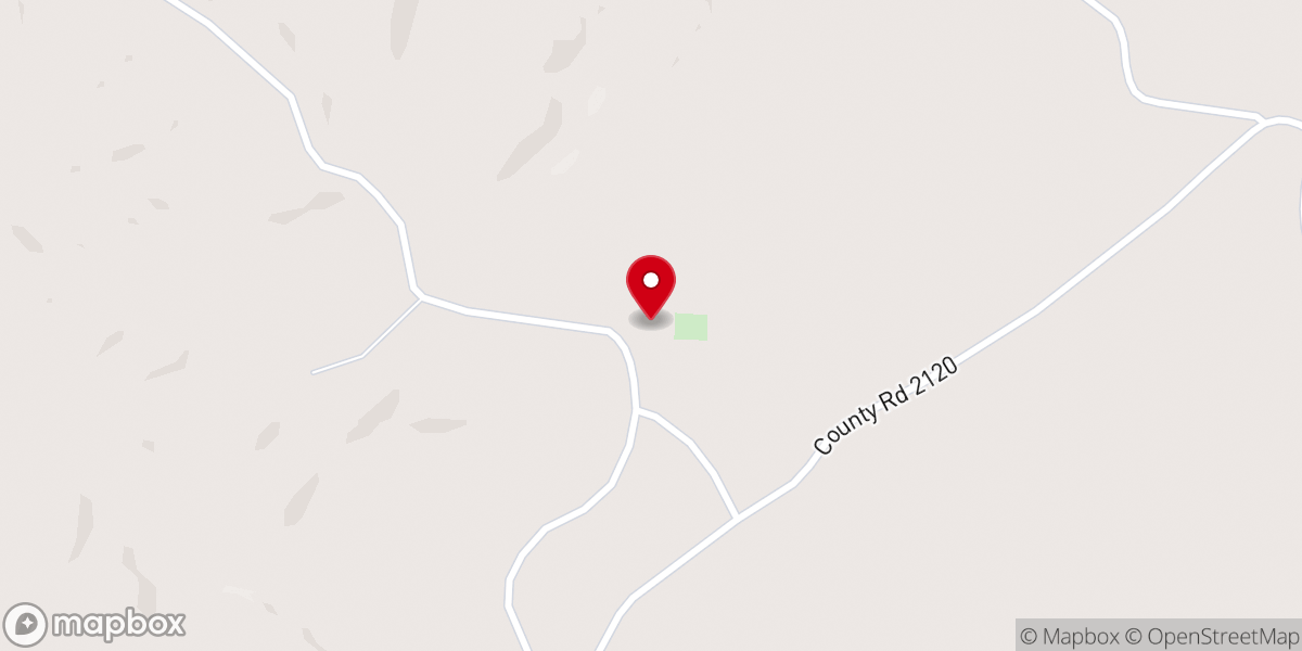 Map showing location of Pilgrims Rest Baptist Church