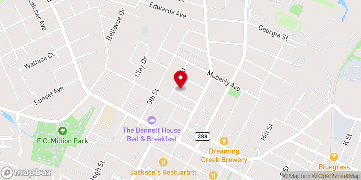 Map showing location of Real Life Community Church