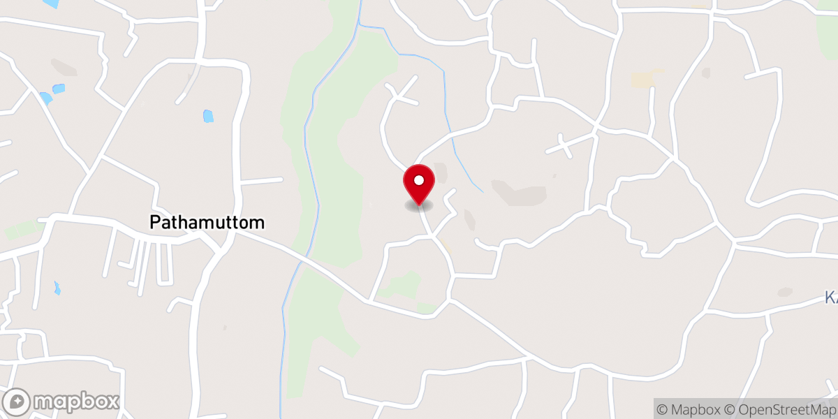 Map showing location of St. George Orthodox Church,Puthenchantha,Vakathanam