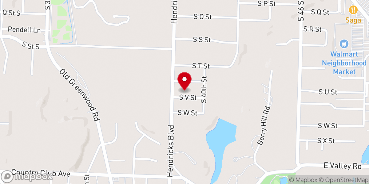 Map showing location of Hope Fellowship