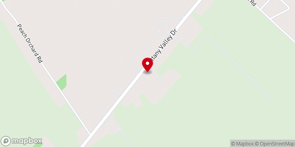 Map showing location of New Hope Fellowship Church