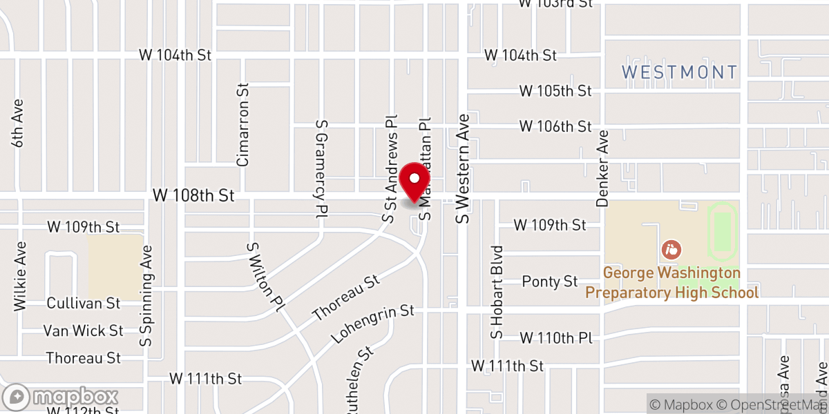 Map showing location of PWBC Park Windsor Baptist Church