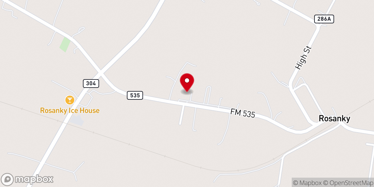 Map showing location of Rosanky Christian Academy