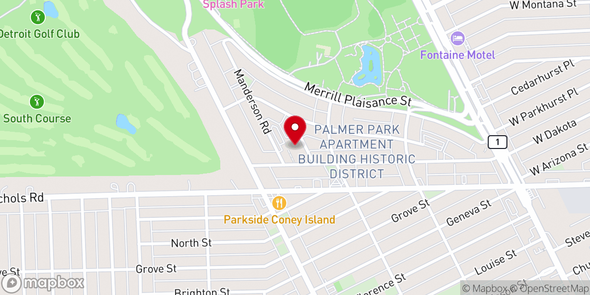 Map showing location of Saint Paul Apostolic Temple Church