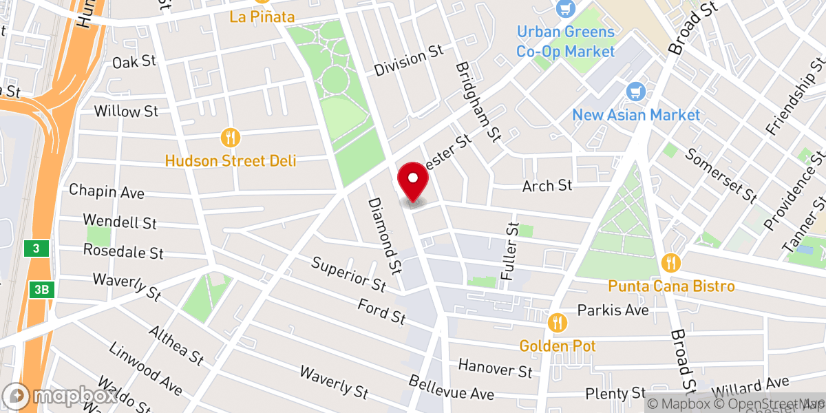 Map showing location of St. Charles Borromeo