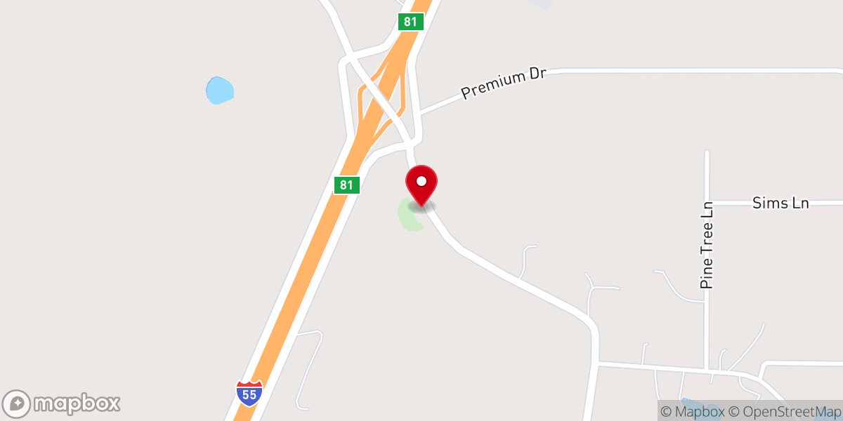 Map showing location of Mt Eva Missionary Baptist Church