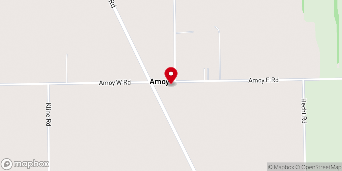 Map showing location of Clay Memorial Lutheran Church