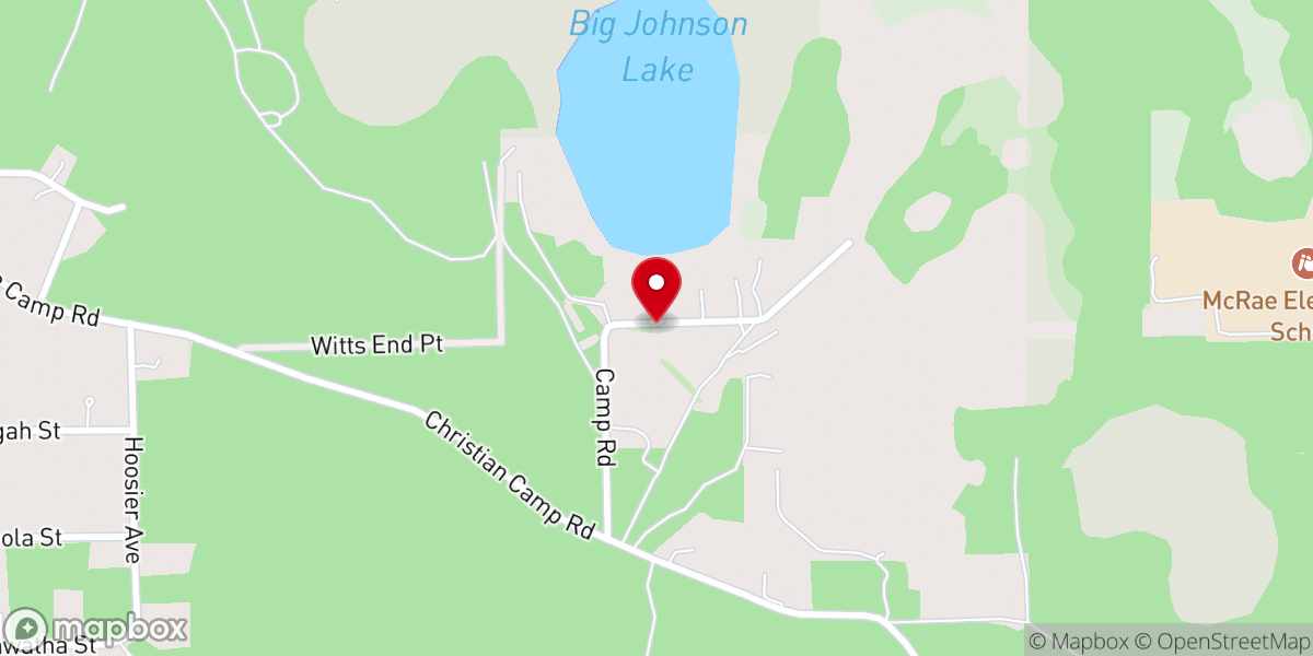 Map showing location of North Florida Christian Camp