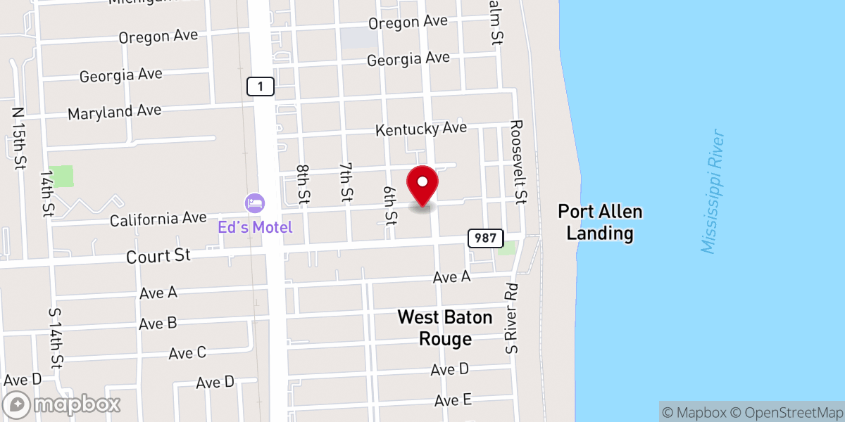 Map showing location of Harvest Church