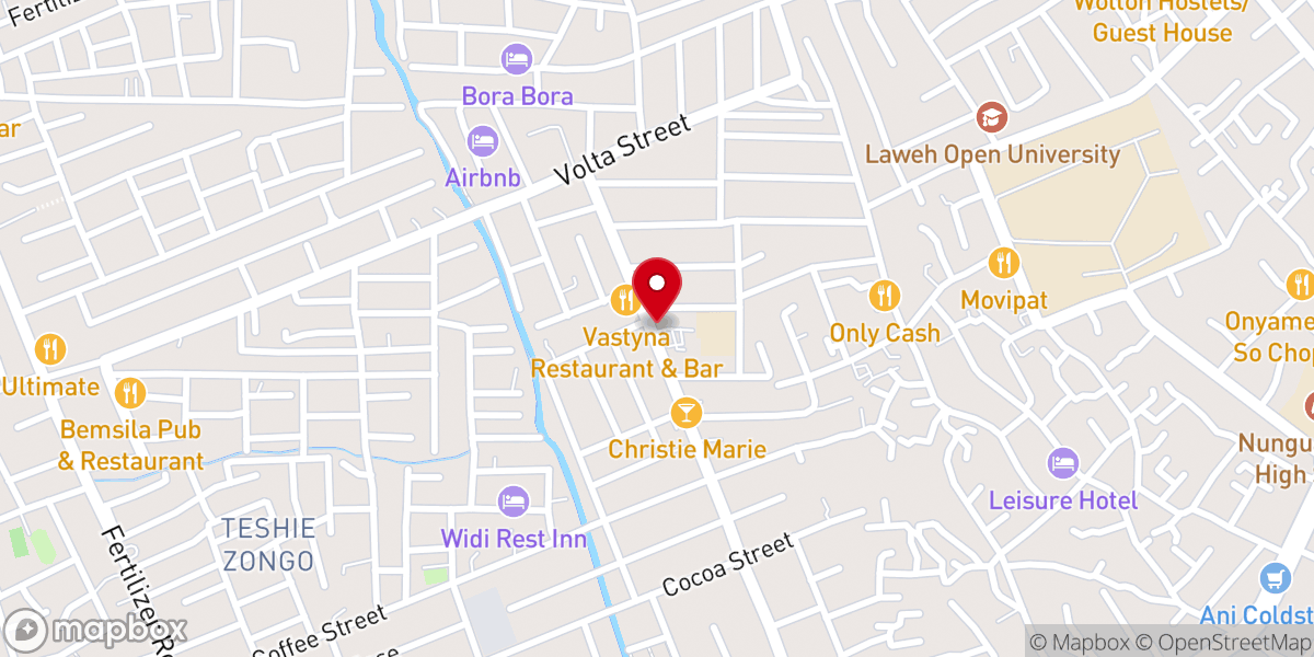 Map showing location of United Church