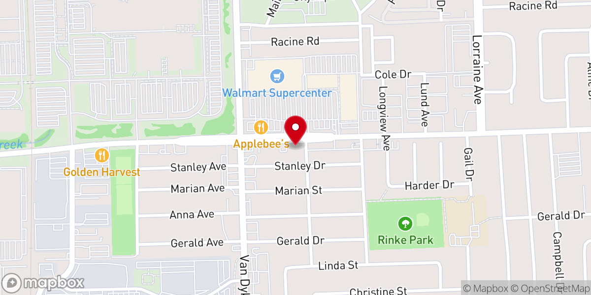 Map showing location of Catholic Supply House