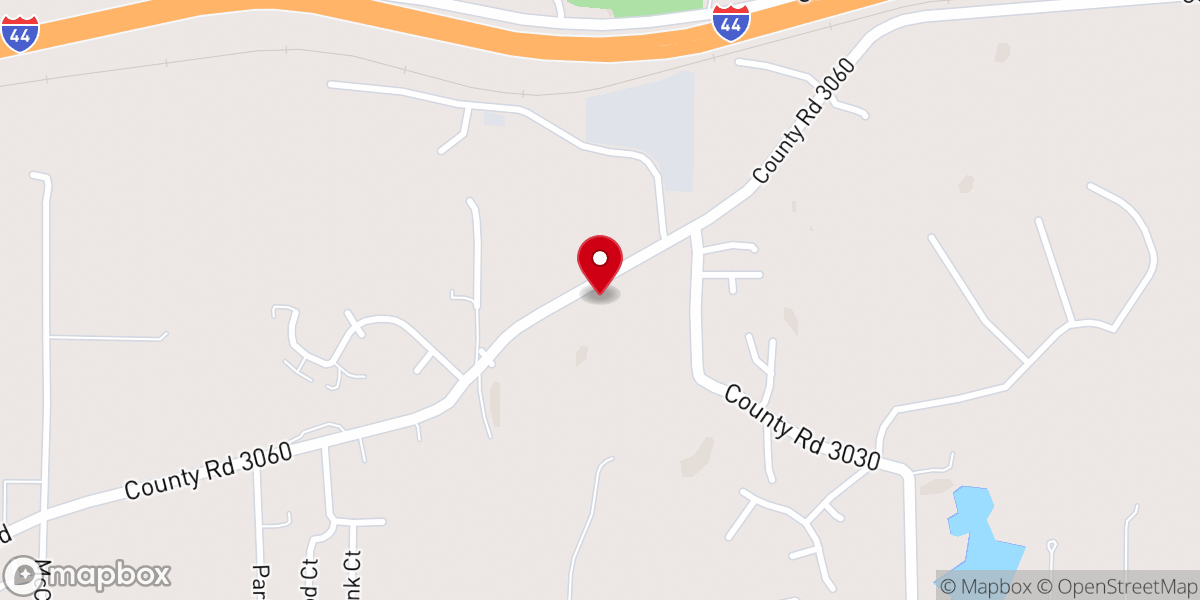 Map showing location of New Hope Church of Christ