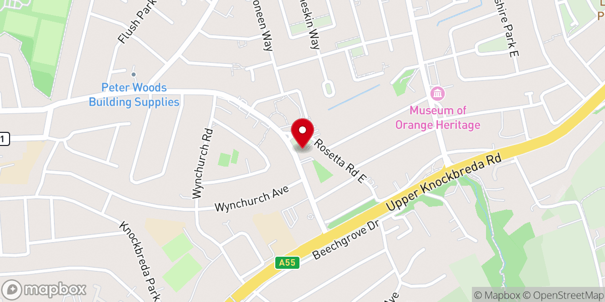 Map showing location of Cornerstone Methodist Church