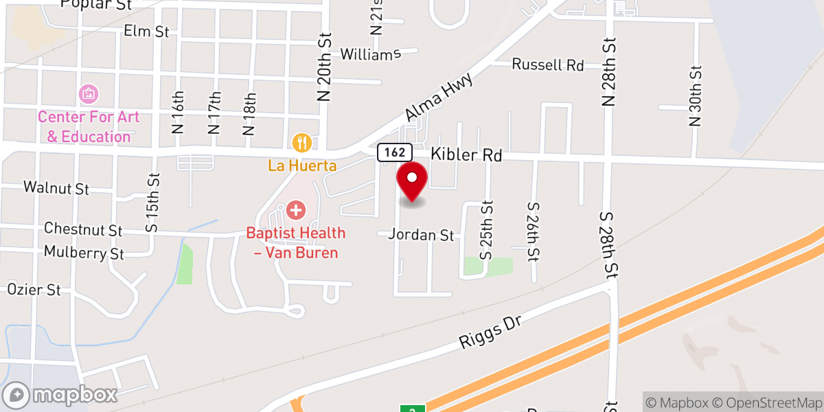 Map showing location of Greater Pilgrim Rest Missionary Baptist Church