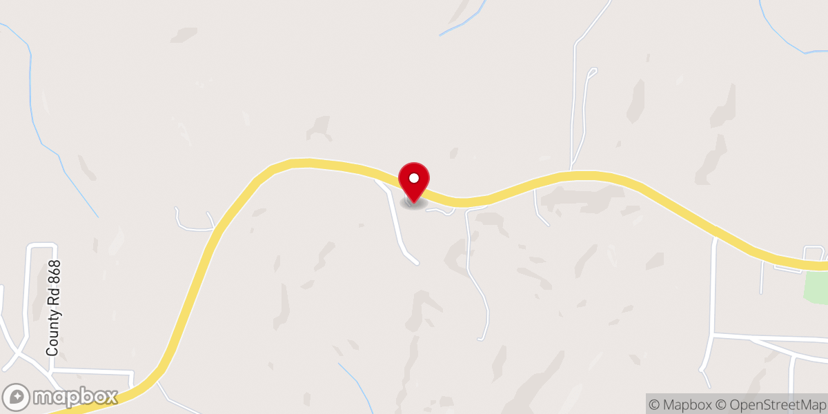 Map showing location of Henderson First Baptist Church