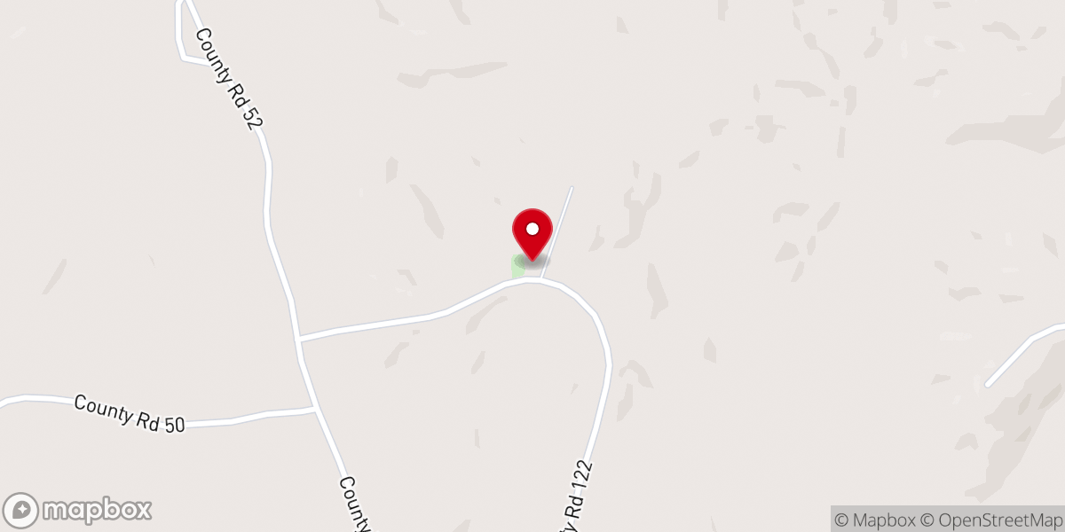 Map showing location of New River Primitive Baptist Church