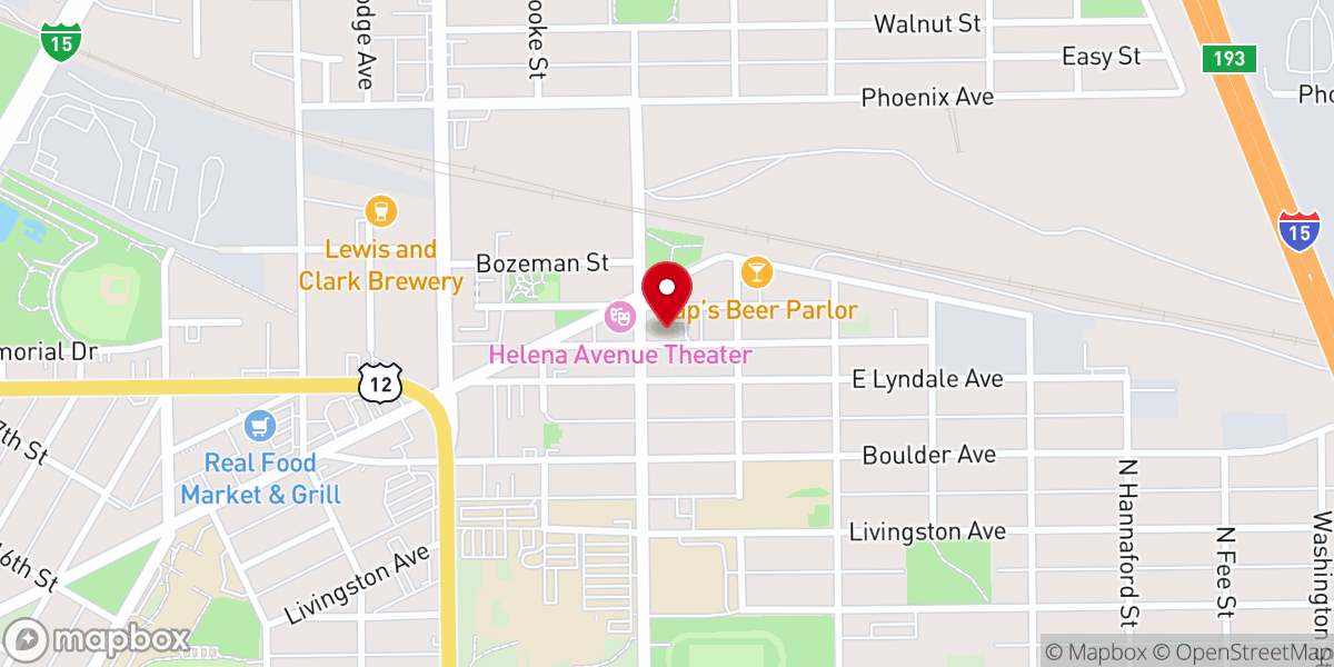 Map showing location of Calvary Chapel of Helena
