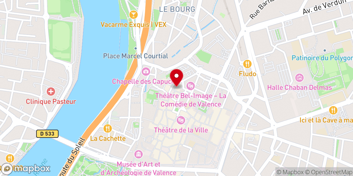 Map showing location of Église Saint-Jean-Baptiste