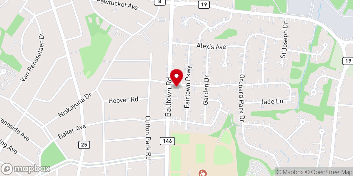 Map showing location of Church of Christ