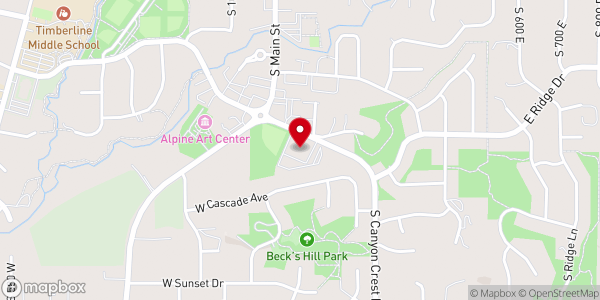 Map showing location of Fort Canyon YSA Ward