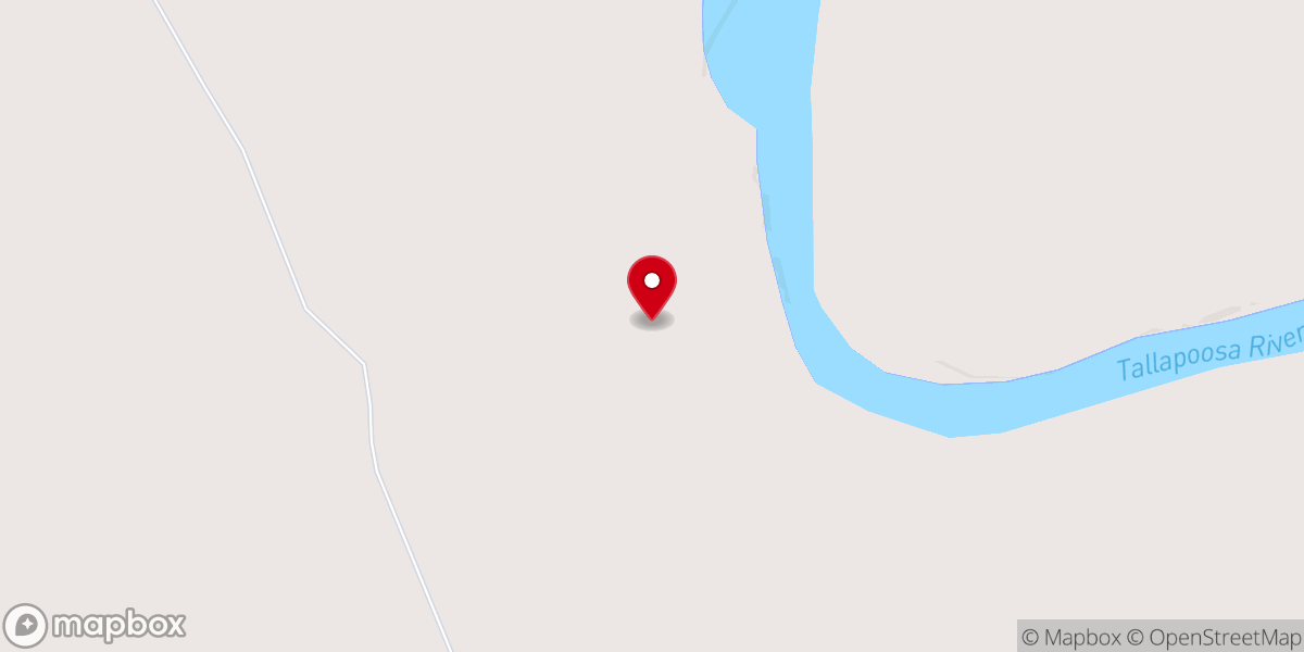 Map showing location of Mount Cleveland Baptist Church