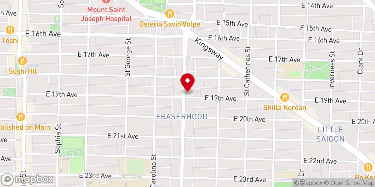Map showing location of Glad Tidings Church / GT Church