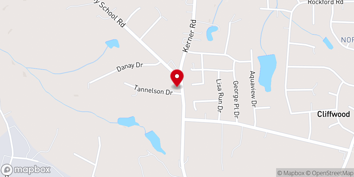 Map showing location of House of Prayer Freewill Baptist Church