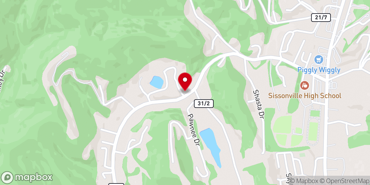 Map showing location of Leggs Memorial Church