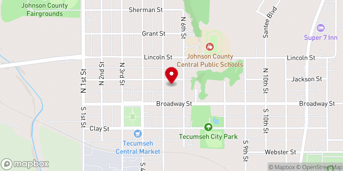 Map showing location of Saint Andrew Catholic Church