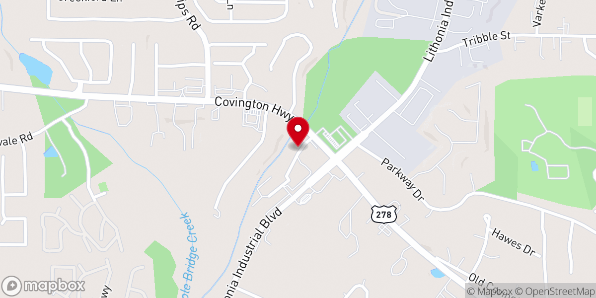 Map showing location of Power Of Praise Ministries, Lithonia Ga