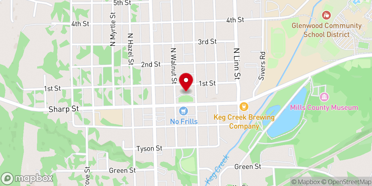 Map showing location of AFM Church sign