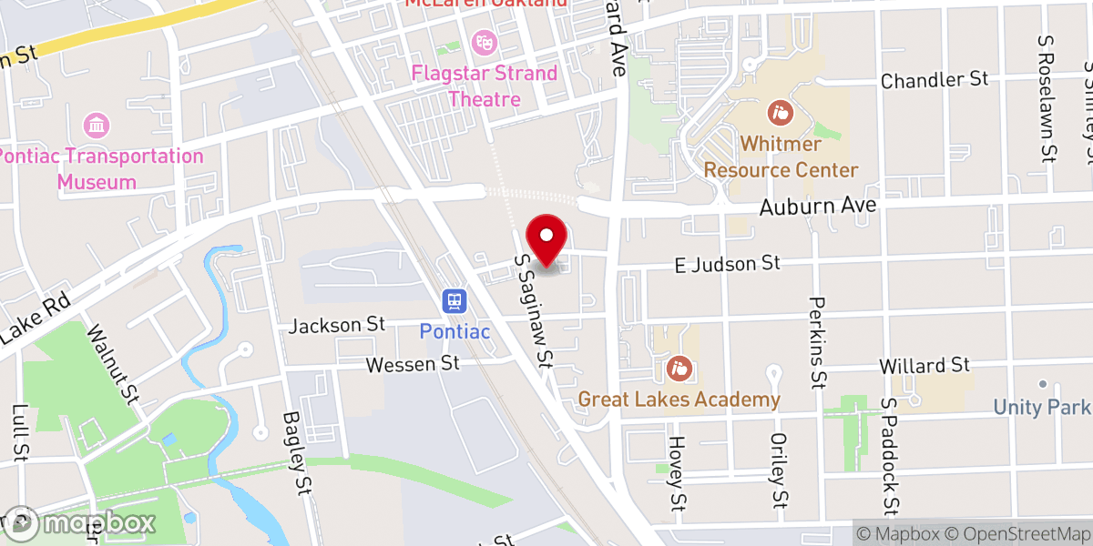 Map showing location of First United Methodist Church