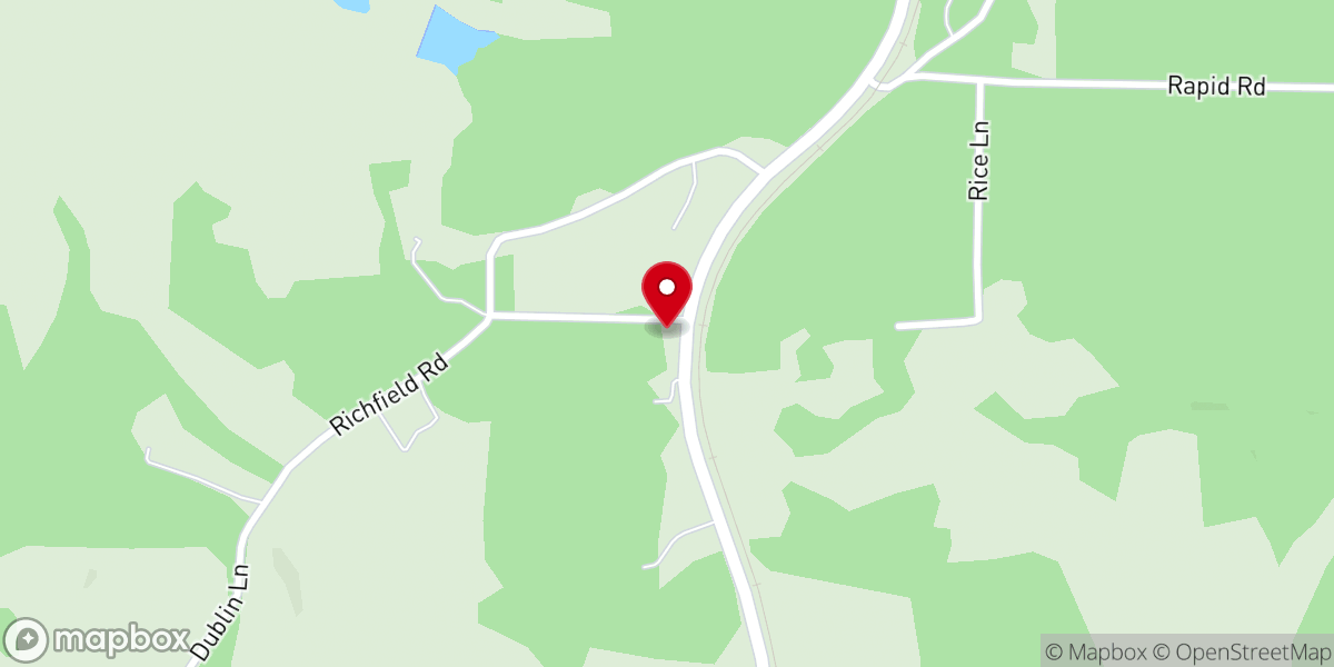 Map showing location of Todd Lee