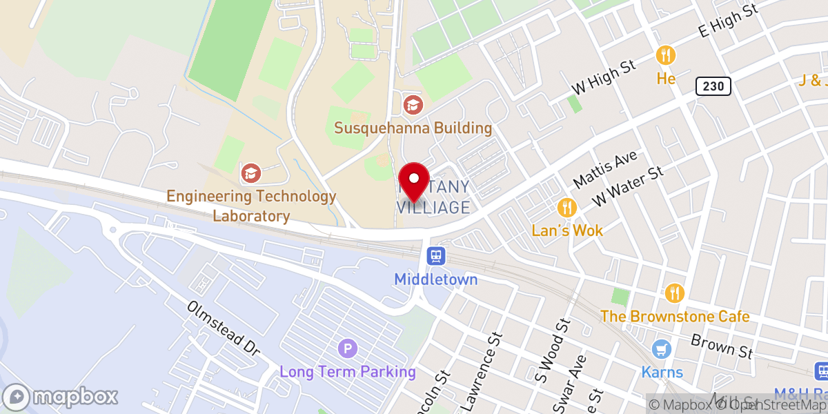 Map showing location of IMPACT FELLOWSHIP