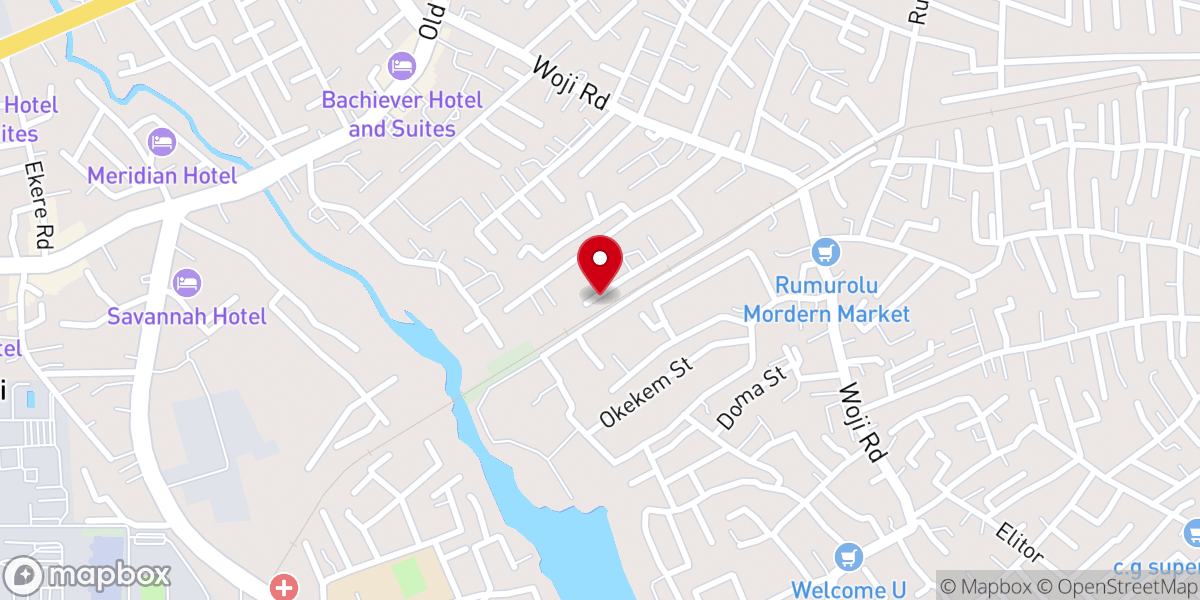 Map showing location of Rccg