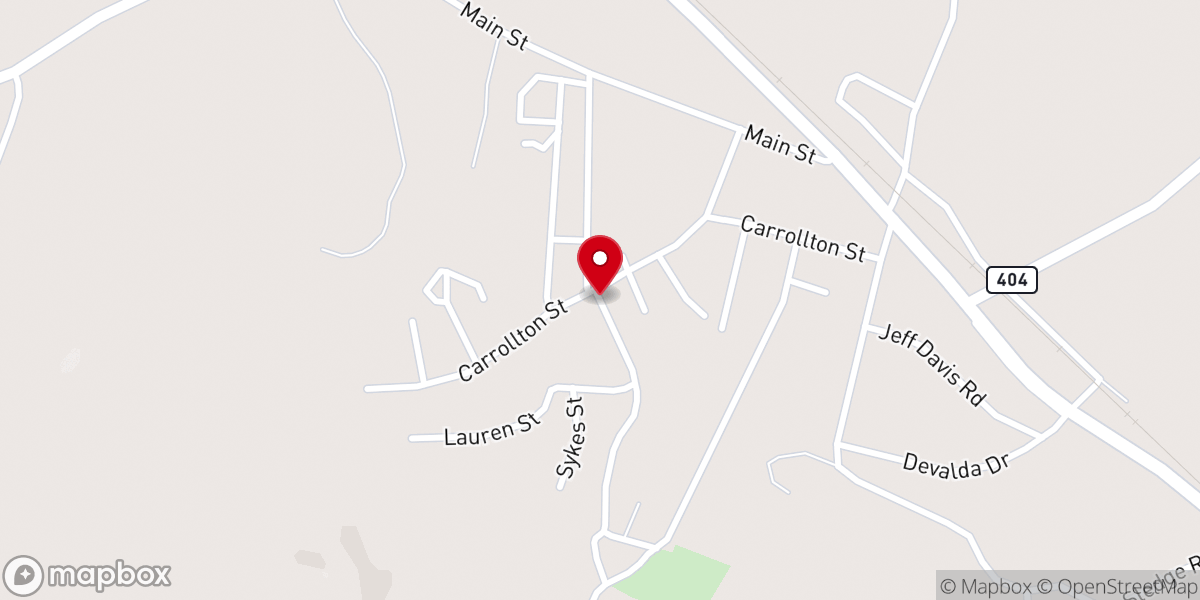Map showing location of Binford Chapel United Methodist