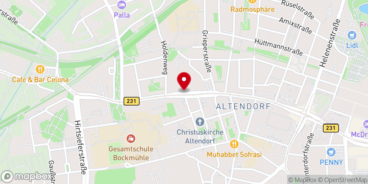Map showing location of ICF Essen