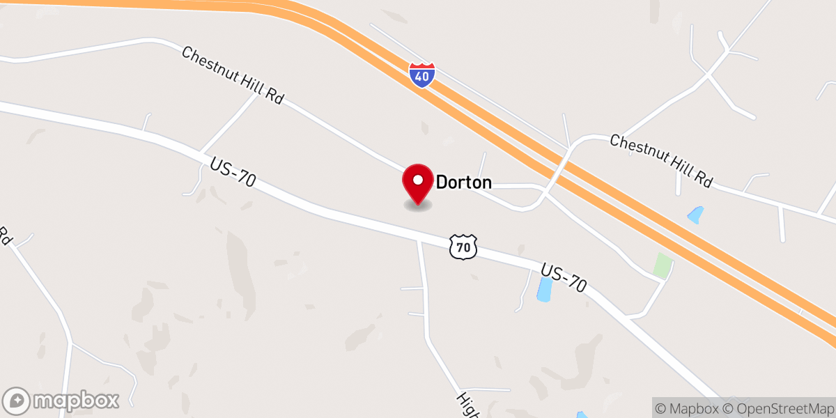 Map showing location of Oaklawn Baptist Church