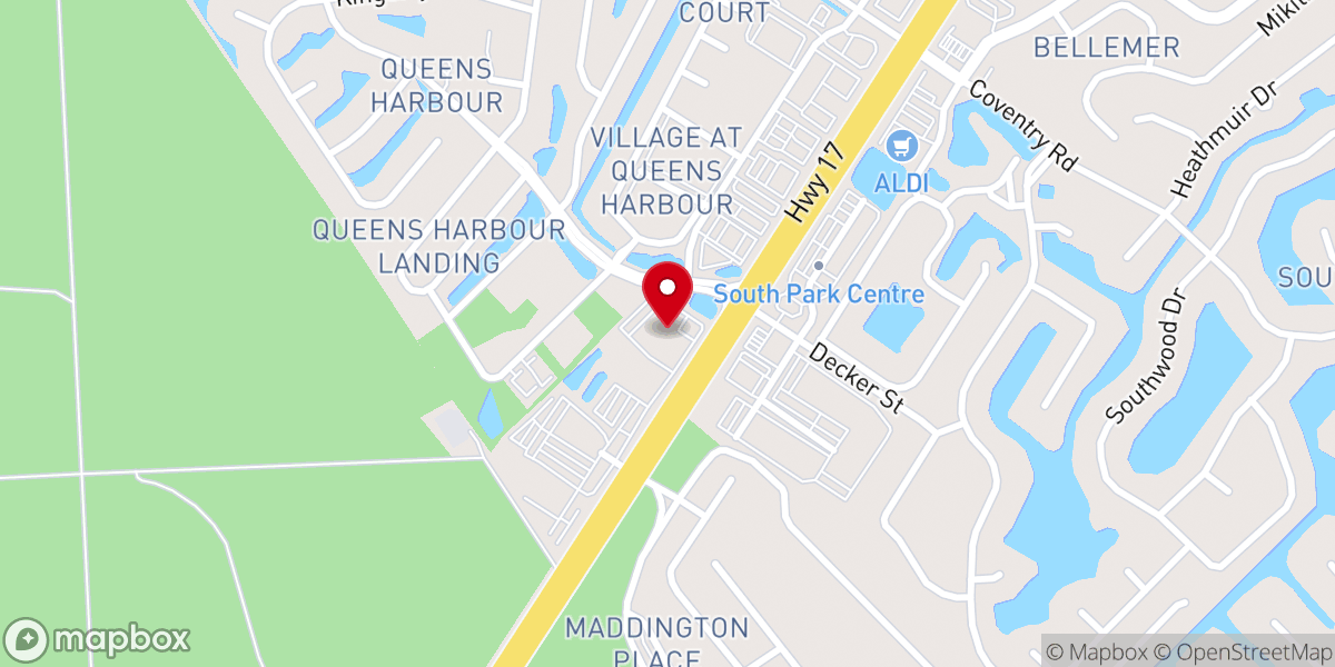 Map showing location of Surfside Presbyterian Church