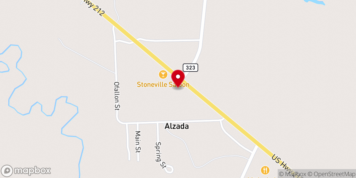 Map showing location of Rangeland Ministries Church