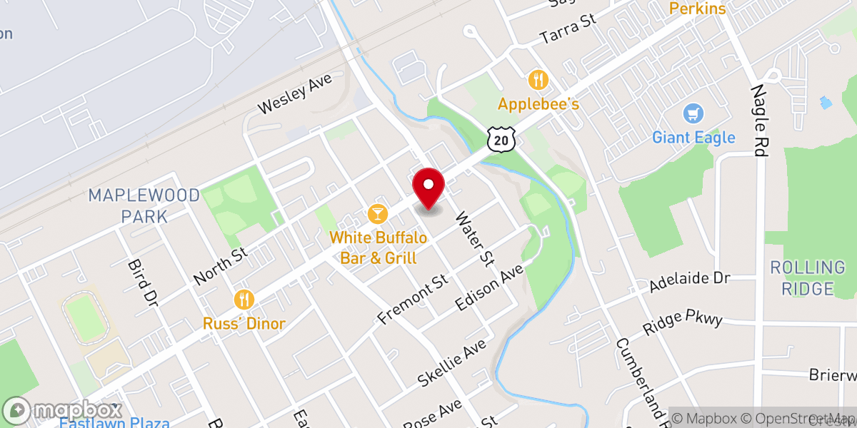 Map showing location of Wesleyville Baptist Church