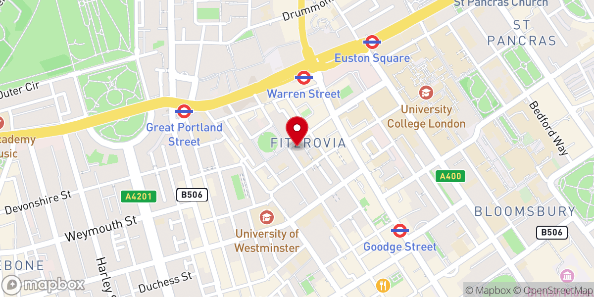 Map showing location of London Christian Fellowship