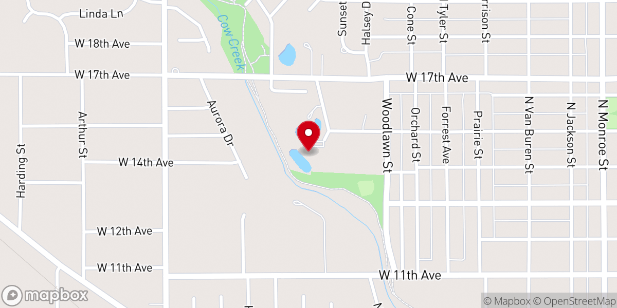Map showing location of Knights of Columbus