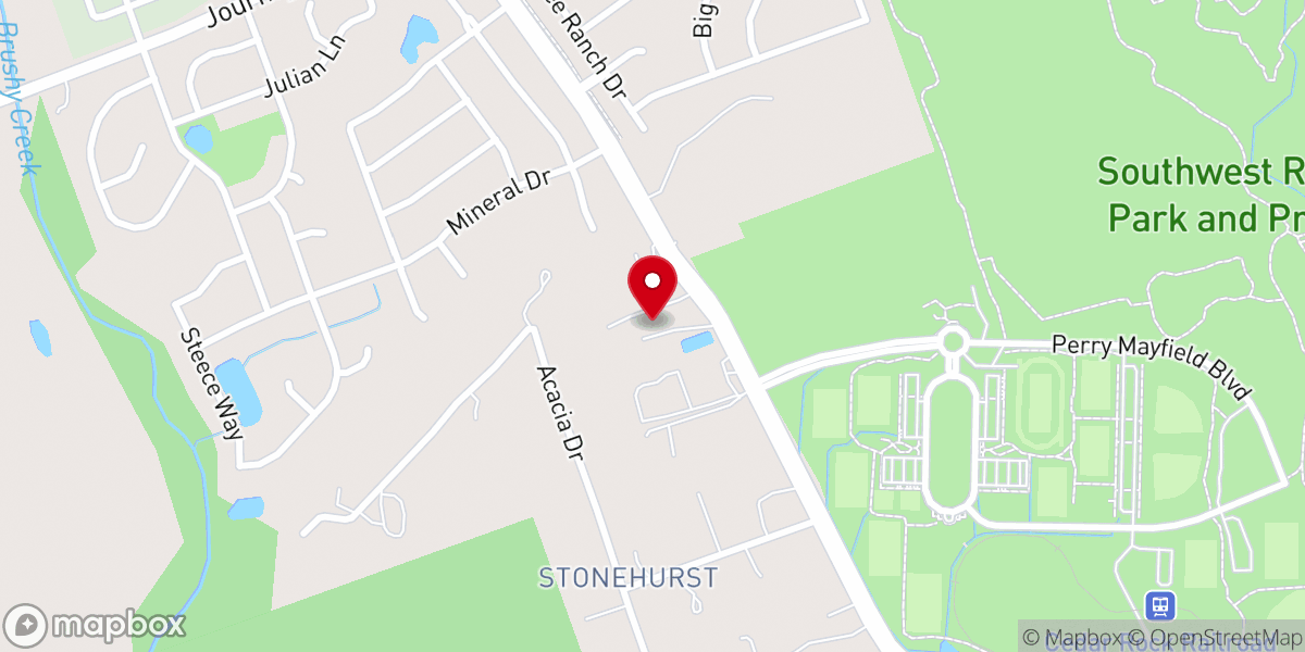Map showing location of Hope Lutheran Church (ELS)