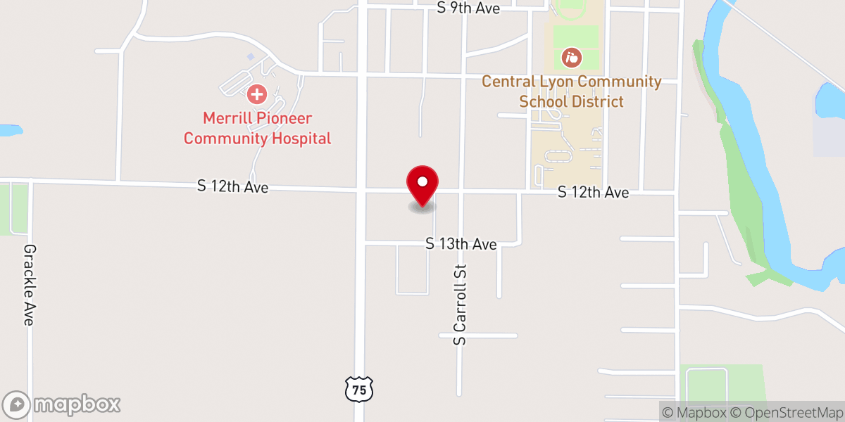 Map showing location of Faith Baptist Church
