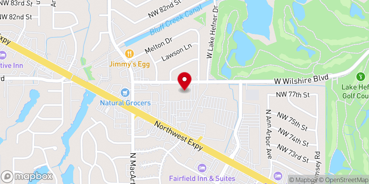 Map showing location of Mosaic Church OKC