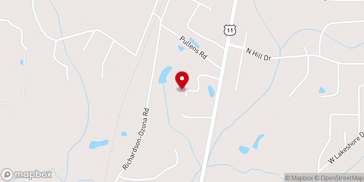Map showing location of Church of Marrie